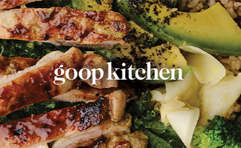 eGift card image of food with the Goop Kithcen logo