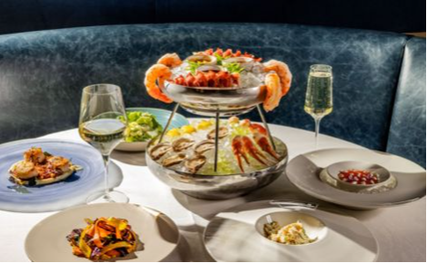 eGift card image of seafood dishes served at the restaurant 