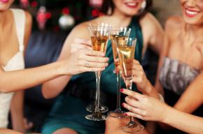 Image of ladies and champagne