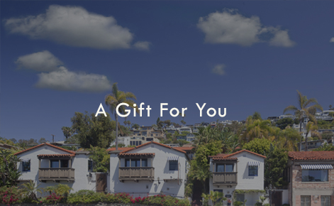 Gift card image of external view of hotel with the text “A Gift For You”